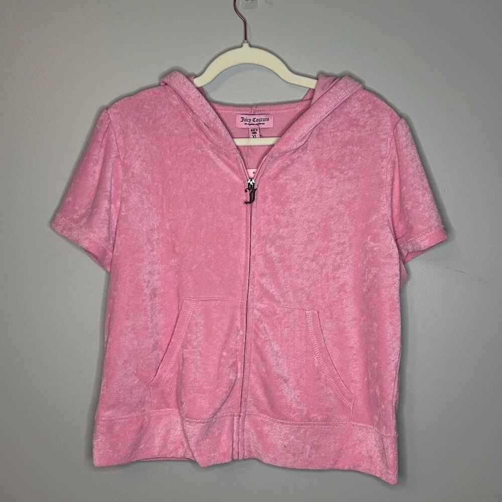 Juicy Couture Pink Short Sleeve Hoodie